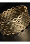 Geometric Gold Steel Bracelet Cuff Thick Model Width 3 cm - 2
