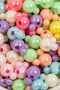 1. HIGH QUALITY COLORED Acrylic BEADS - MICKEY BEADS - NECKLACE, BRACELET, HAIR CLIP - ACCESSORY - 25 GR MIX 60 PIECES - 2