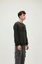 Crewneck الرجال البلوز الأزرق الداكن المطبوعة - 2