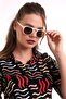 Unisex Huge Cream Brown Sunglasses - 6