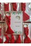 New year, new year, merry christmas custom macrame keychain 10 pieces