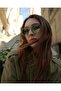 Vintage Oval Clear Green Sunglasses - 5