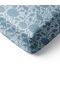 Modern Pattern Printed Single Elastic Sheet Set Blue - 2
