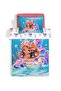 Mermaid Patterned Set of 2 - Printed Single Duvet Cover Set 160x220 Cm - 2