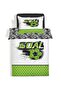 Double Sided Football Patterned No Sheets Set of 2 Printed Single Duvet Cover Set 160x220 Cm - 2