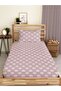 Rainbow Patterned Printed Single Elastic Sheet Set