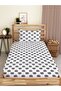 Rainbow Patterned Printed Single Elastic Sheet Set