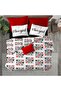 Heart, Valentine's Day Special Pattern Printed Double Size 200x220 Cm BEDLESS Duvet Cover Set - 2