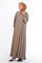 Cream Colored Large Size Mevlana Ferace - 3