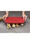 Red Covered Rectangular Pyrex 2-Piece 3800 Cc - 1950 Cc