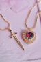 Cotton Princess And Hunter Dating Steel Pendant Couple Necklace - 4