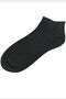 Pack of 5 Unisex Women Men's Sports Plain Black Booties Socks Booties - 3