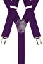 Purple Adult Trouser Hanger with 3 Clips - 2