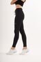 White Line Detailed Flexible and Recovery-Friendly Sweatpants Sports Leggings Black - 4