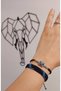 Zircon Stone Design Macrame Bracelet Set - 3