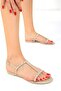 19249 Model Beige Women's Sandals - 4