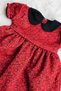 Bow Detailed Cinnamon Color Baby Girl Design Dress - 4
