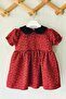Bow Detailed Cinnamon Color Baby Girl Design Dress