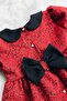 Bow Detailed Cinnamon Color Baby Girl Design Dress - 3