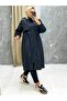 Black Fur Lined and Waterproof Large Size Oversize Women's Winter Coat & Coat - 6