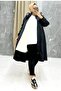 Black Fur Lined and Waterproof Women's Winter Coat & Coat - 7