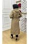 Beige Waterproof Women's Trench Coat with Striped Interior and Self-Lined - 8