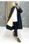 Black Fur Lined and Waterproof Large Size Oversize Women's Winter Coat & Coat - 8