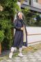 Navy Blue Fur Lined and Waterproof Women's Winter Coat & Coat - 2