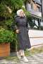 Black Fur Lined and Waterproof Large Size Oversize Women's Winter Coat & Coat - 6