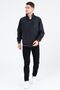 Navy Blue Shirt Lined Water and Windproof Seasonal Ribbed Men's Coat - 6