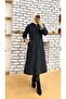 Striped Inside and Self Lined Waterproof Women's Trench Coat - 2