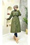 Lined and Button Detailed Women's Trench Coat - 5