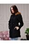 Black Fur Lined and Waterproof Women's Winter Coat & Coat - 2