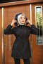 Black Fur-Trimmed Waterproof Women's Winter Jacket & Coat