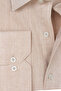 Men's Salmon Long Sleeve Linen Effect Cotton Shirt with Pockets - 2