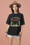Best Cat Mom Printed Cycling Collar Cotton Oversize Short Sleeve Tshirt - 3