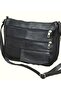 Women's Genuine Leather Black Messenger Bag - 4