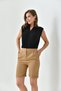 Women's Shorts - High Waist - Double Leg - Fabric Shorts - 6