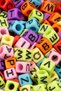 6x6 mm Square Cube Colored Letter Beads Matte A & Z Mixed Keychain and Jewelry Accessory 25 gr 150 Pieces - 2