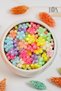 1. HIGH QUALITY COLORED Acrylic BEADS - DAISY BEADS - NECKLACE, BRACELET, HAIR CLIP - ACCESSORY - 25 GR MIX 60 PIECES