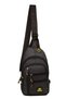 Unisex Black Shoulder Bag with USB Headphone Outlet Crossbody Chest Bag - 8