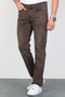 Men's Brown Regular Fit Relaxed Fit Stretchy Lycra Denim Jeans Jeans HLTHE001979 - 2