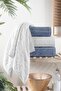 Set of 4 Bath Towel Set Hammam Set 100% Cotton - 4