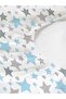 Star Pattern Printed Baby Size Elastic Sheet Set - 3
