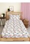 Leaf Patterned Printed Single Elastic Sheet Set