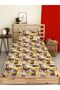 Football Patterned Printed Single Elastic Sheet Set