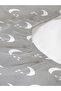Moon Patterned Printed Single Elastic Sheet Set - 2