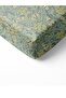 Leaf Pattern Printed Single Elastic Sheet Set Green - 2