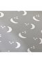 Moon Patterned Printed Single Elastic Sheet Set - 3