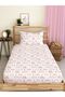Rainbow Patterned Printed Single Elastic Sheet Set